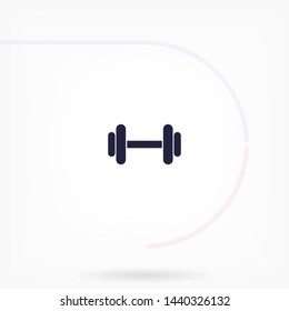 barbell vector icon 10 eps , Lorem ipsum Flat design