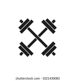 barbell vector icon 