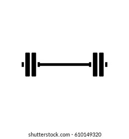 barbell vector icon
