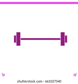 barbell vector icon