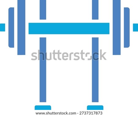 Barbell vector icon. Can be used for printing, mobile and web applications.