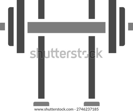 Barbell vector icon. Can be used for printing, mobile and web applications.