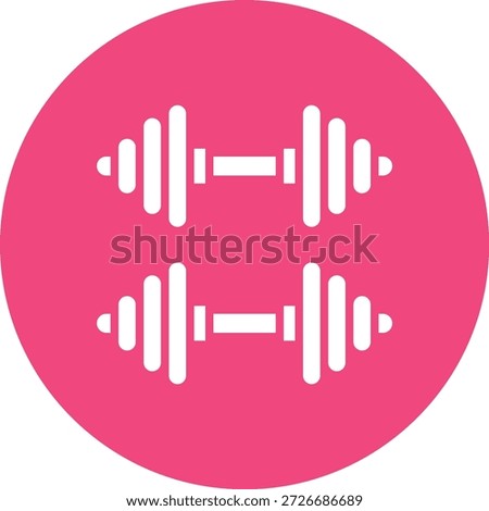 Barbell Vector Icon Design Illustration