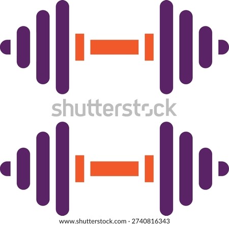 Barbell Vector Icon Design Illustration