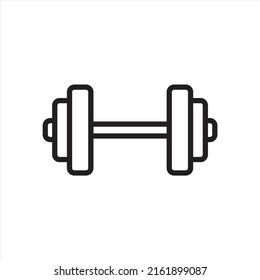 
barbell vector icon. EPS 10.