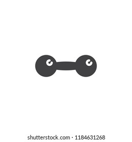 Barbell vector icon. filled flat sign for mobile concept and web design. Dumbbell simple solid icon. Symbol, logo illustration. Pixel perfect vector graphics
