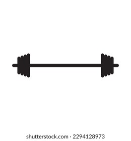 Icono de vector Barbell. Diseño de señales planas de Barbell. Pictograma de símbolo de la parrilla. icono de interfaz de usuario de UX