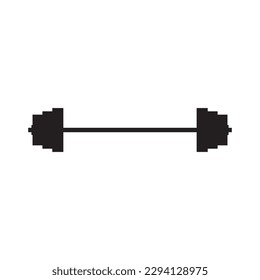 Barbell vector icon. Barbell flat sign design. Barbell symbol pictogram. UX UI icon