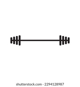 Barbell-Vektorsymbol. Barbell flaches Schild Design. Barbell Symbol Piktogramm. UX-UI-Symbol