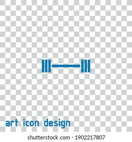 barbell vector icon on an abstract background