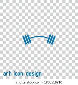 barbell vector icon on an abstract background