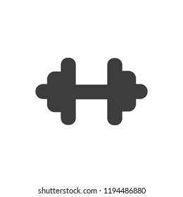 Barbell vector icon. Sport symbol