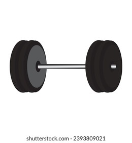 Barbell vector icon,illustration template design