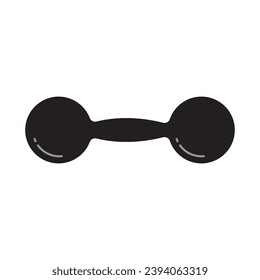 Icono de vector de barbell,diseño de plantilla de ilustración