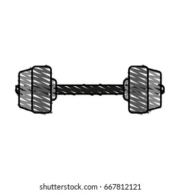Barbell vector illustration