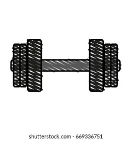 barbell vector illustration