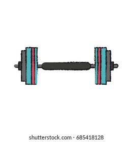 barbell vector illustration