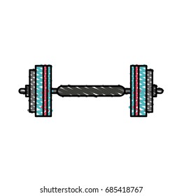 barbell vector illustration