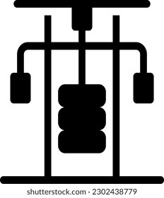 barbell  Vector illustration on a transparent background. Premium quality symmbols. Glyphs vector icons for concept and graphic design.