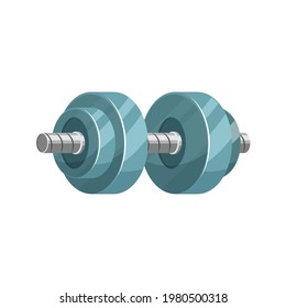 barbell vector isolated on white background