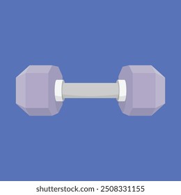 Barbell Weight Dumbbell vector icon. gym weights equipment vector. gym fitness low weights