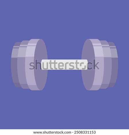 Barbell Weight Dumbbell vector icon. gym weights equipment vector. gym fitness weights