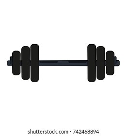 barbell weight lifting icon image 