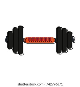 barbell weight lifting icon image 