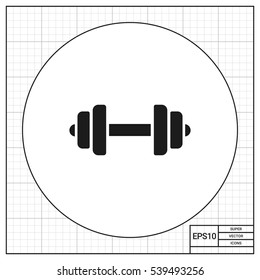 Barbell with weight plates