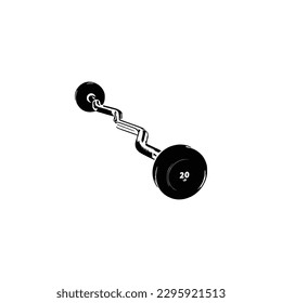 Barbells Bar, Barbells Vector, Gym equipment, Gym equipment isolated, Gym equipment vector, Gym equipment silhouette, Barbells silhouette