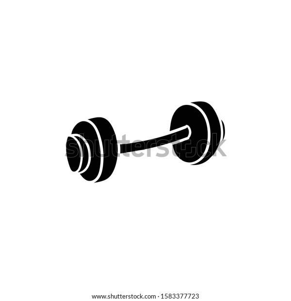 Barbells Doodle Icon Vector Hand Drawing Stock Vector (Royalty Free