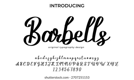 Barbells - Elegant Script Font for Smooth Handwritten Design and Creative Typography