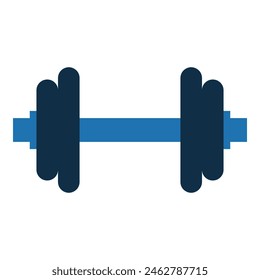 Barbells, weightlifting, sport and exercise isolated icon