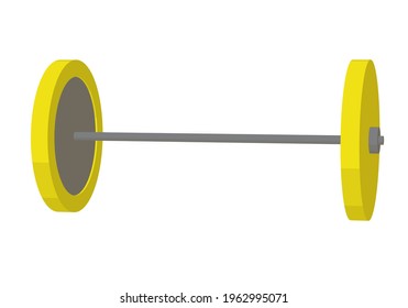 Barbell.Vector illustration that is easy to edit.