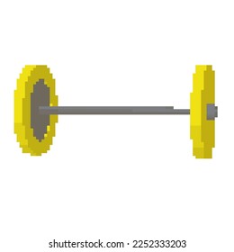 Barbell.Vektorgrafik, die leicht zu bearbeiten ist.