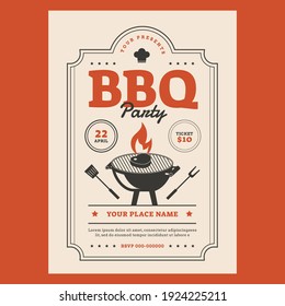 Barbeque Bbq Flyer Poster Template