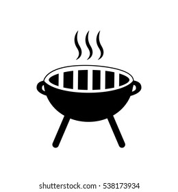 barbeque brazier Icon Vector Illustration