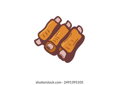 barbacoa ilustración de dibujos animados Imagen de Vector