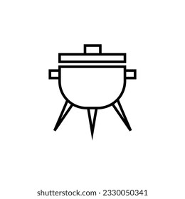 barbeque cooking tool icon editable stroke