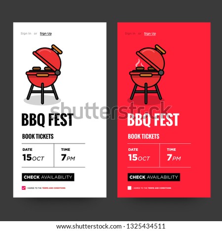 Similar – Image, Stock Photo Summer barbecue party with friends playing music