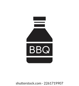 Barbeque Flavour Filled Icon Vector Illustration
