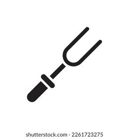 Barbeque Fork Filled Icon Vector Illustration