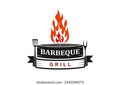 Grillgrill Kochwerkzeug, Vektorillustration Design