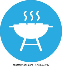 The barbeque grill icon flat style eps 10 for web design and API usage