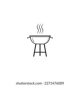 Barbeque grill icon isolated vector graphics