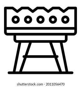 Barbeque grill icon. Outline barbeque grill vector icon for web design isolated on white background