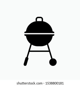 Barbeque Grill Icon - Vector, Sign and Symbol for Design, Presentation, Website or Apps Elements. 