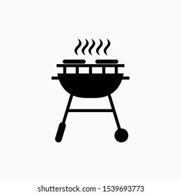 Barbeque Grill Icon - Vector, Sign and Symbol for Design, Presentation, Website or Apps Elements. 