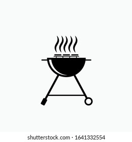 Barbeque Grill Icon - Vector, Sign and Symbol for Design, Presentation, Website or Apps Elements