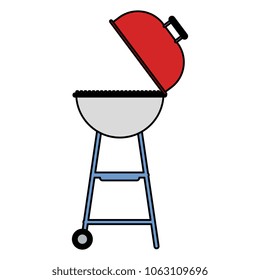 barbeque grill isolated icon